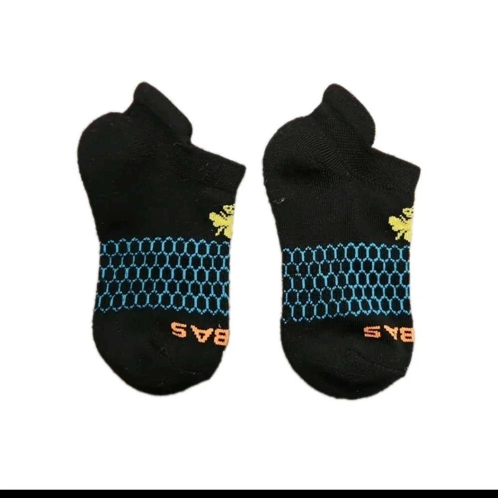 Bombas Womens Black Ankle Cushioned Comfort Performance Socks XS LOT OF 3